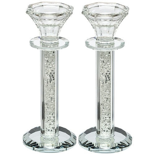 CRYSTAL CANDLESTICKS 21 CM