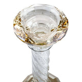 Crystal Candlesticks 25.5 cm with Stones