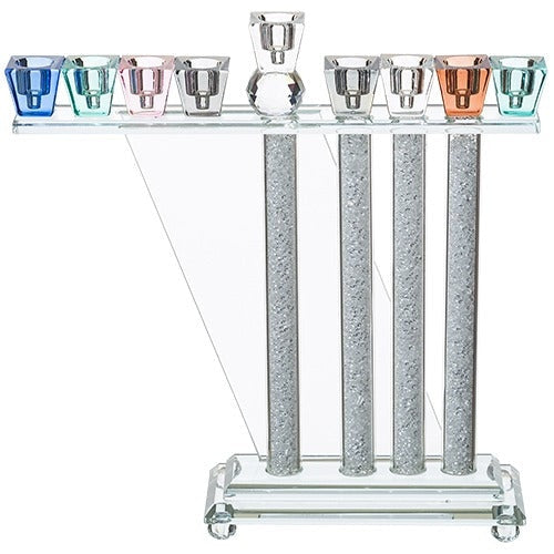 Crystal Elegant Hanukkiah 17.5x28 cm