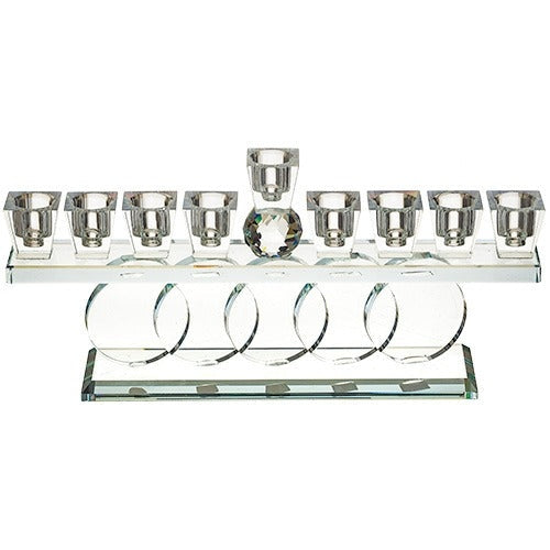 Crystal Elegant Hanukkiah 37x16 cm