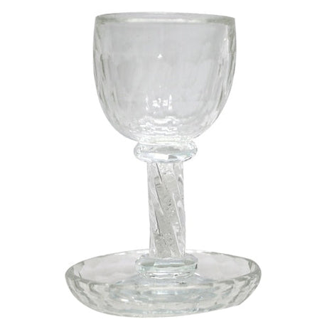 Crystal Kiddush Cup 16 CM With White Stones