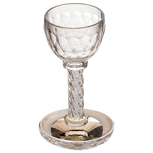 Crystal Kiddush Cup 18.5 Cm - Brown