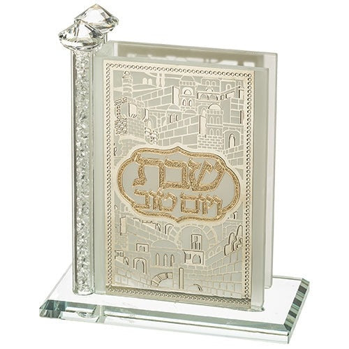 Crystal Matches Holder 12*12 cm with Plaque