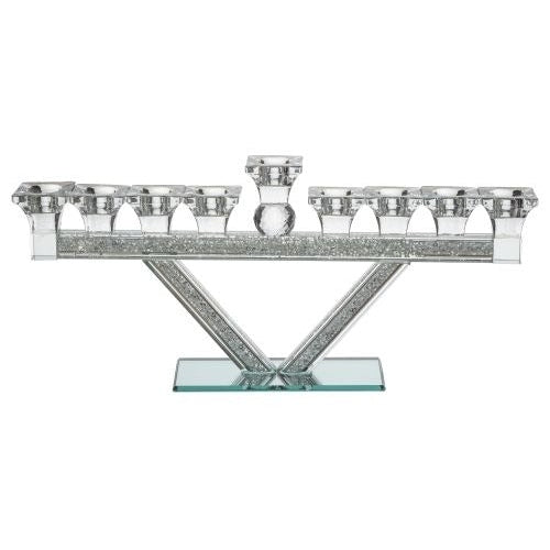 Crystal Menorah 37x16 cm