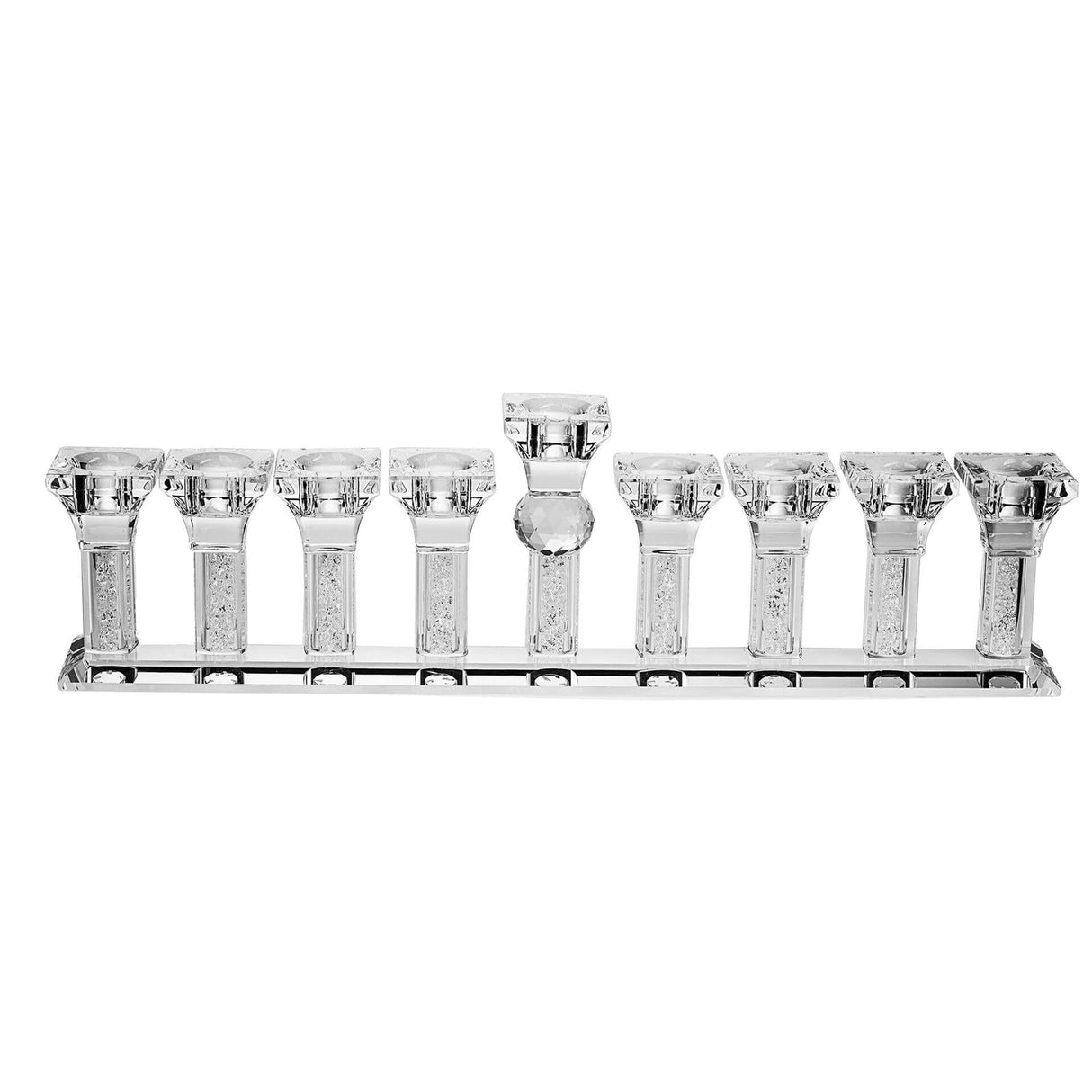 Crystal Menorah With Stones