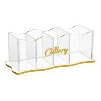 Cutlery Holder Wave - Gold