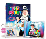 Uncle Moishy Chanukah Book + CD + FREE Tzedakah Pouch!