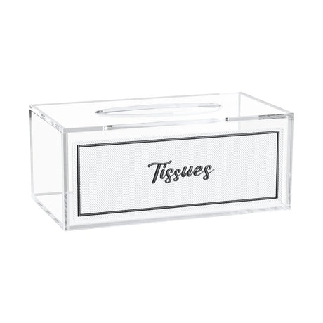 Leatherite Tissue Box - black