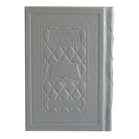 Interlinear Siddur Sabbath/Festival Prayers Sefard Yerushalayim White Leather
