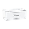 Leatherite Tissue Box - SILVER