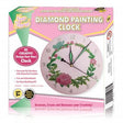 Diamond Painting Clock - Dina and Rina, Pink colour