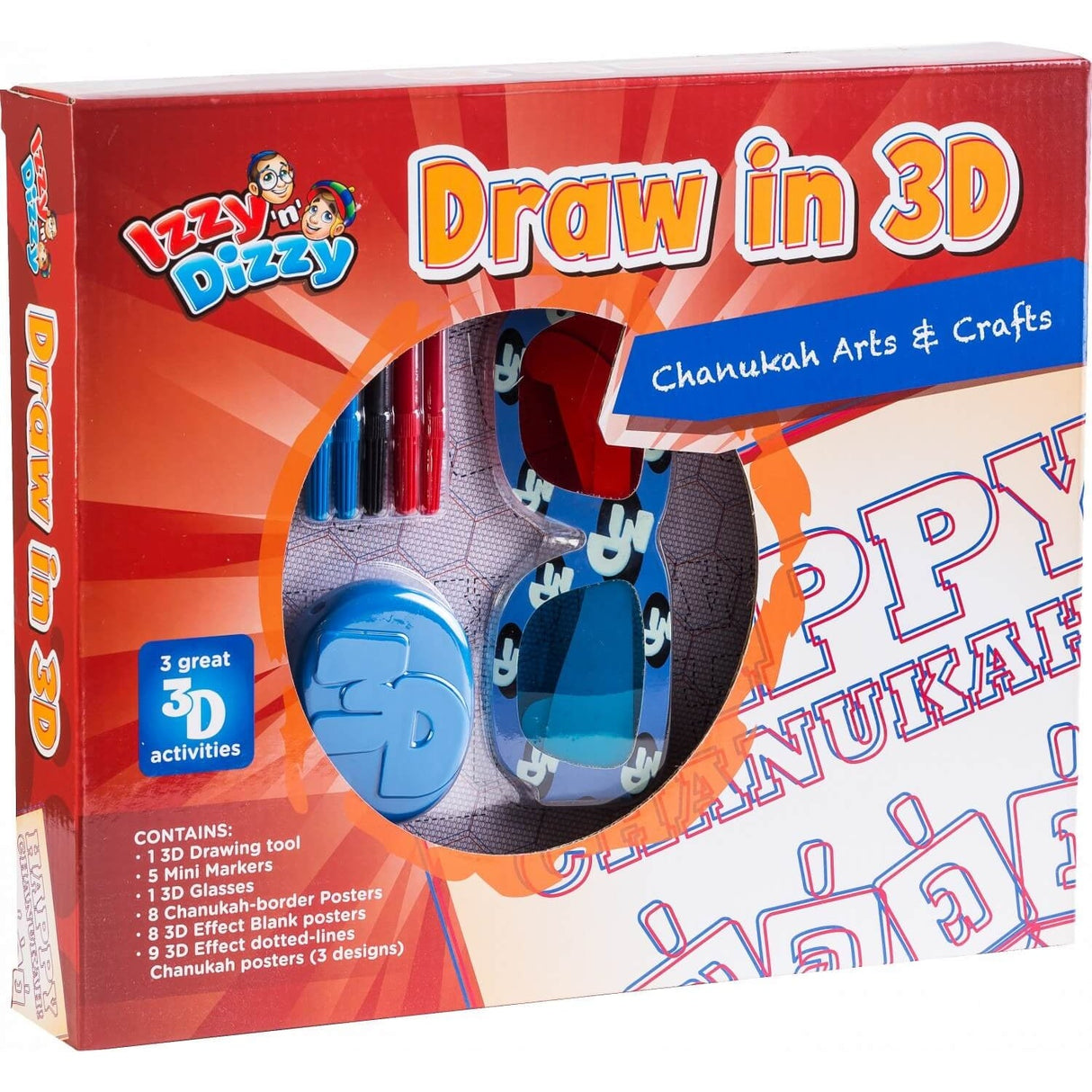 Draw In 3D - Chanukah