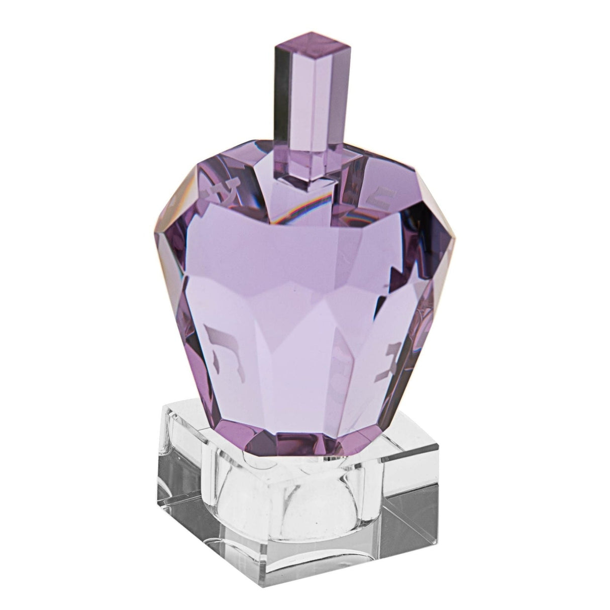 Dreidel Crystal Lavender Diamond Solitaire