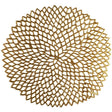 Chargers/Placemats gold round (6 pack)