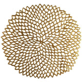 Chargers/Placemats gold round (6 pack)
