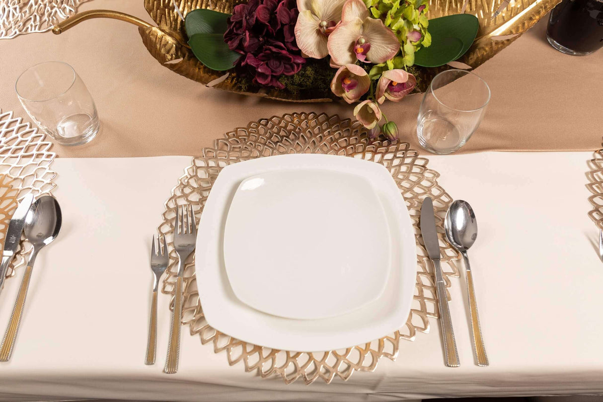 Chargers/Placemats gold round (6 pack)