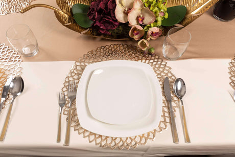 Chargers/Placemats gold round (6 pack)