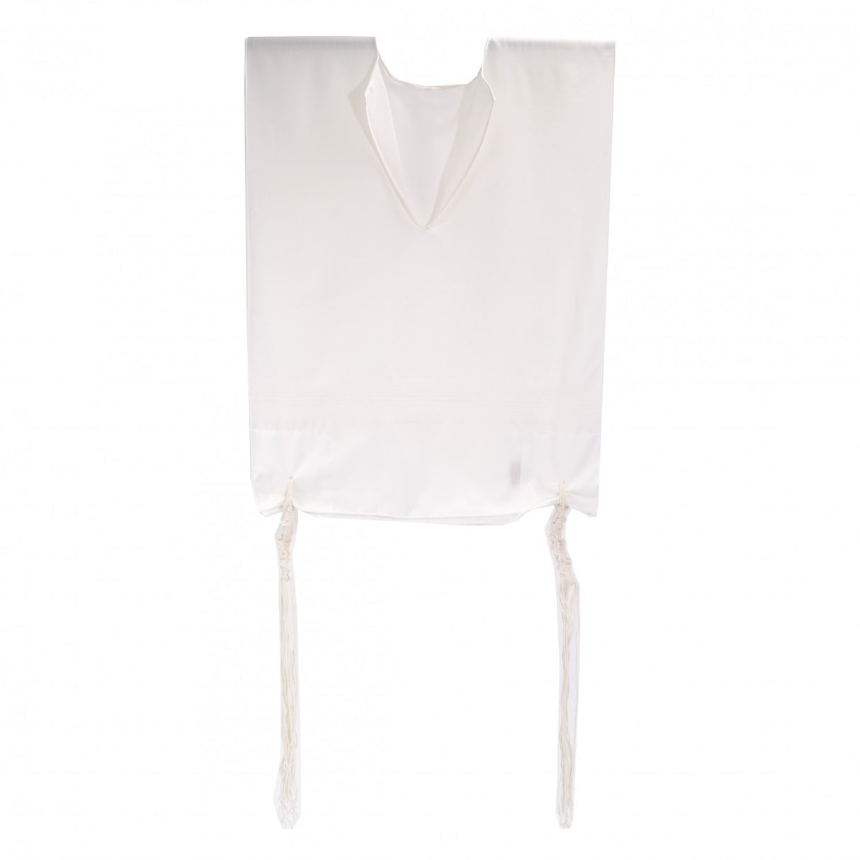 Wool Tzitzis / ציצית צמר  עם פסים לבנים