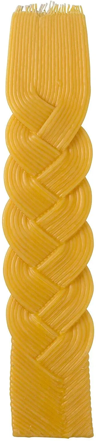 Plaited Havdalah Beeswax Very Wide Candle