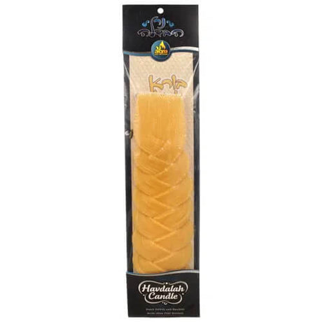 Plaited Havdalah Beeswax Very Wide Candle