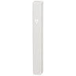 White Plastic Mezuzah with Rubber Cork 10 cm
