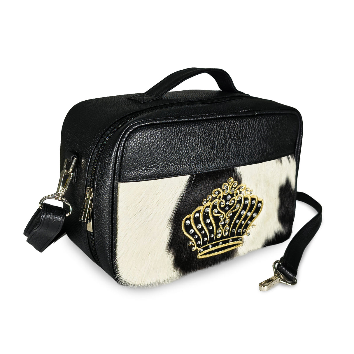 Luxury Fur Tallit & Tefillin Travel Bag – Royal Crown Design