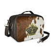 Luxury Fur & Leather Tallit and Tefillin Travel Bag – Royal Crown Design