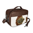 Royal Crown Brown Leather & Hair-On-Hide Travel Tote