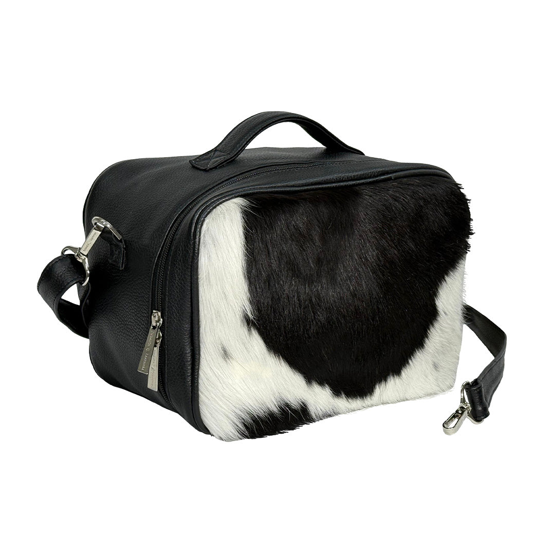 Midnight Ranch Leather & Hair-On-Hide Travel Tote