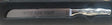European Steel Challah Knife Non Serrated Blade Hammered Design Handle 8"
