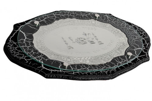 Oval Marble Design Challah Board
