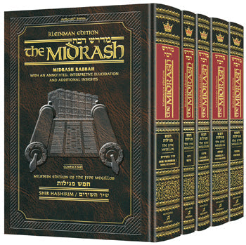 Midrash Rabbah - on Megillos Complete 5 volume Compact Slipcase set