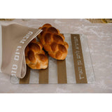 Glass Challah Board - Gold