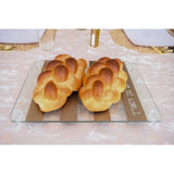 Glass Challah Board - Gold