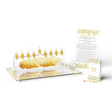 Gold Leaf Chanukah Tray Large