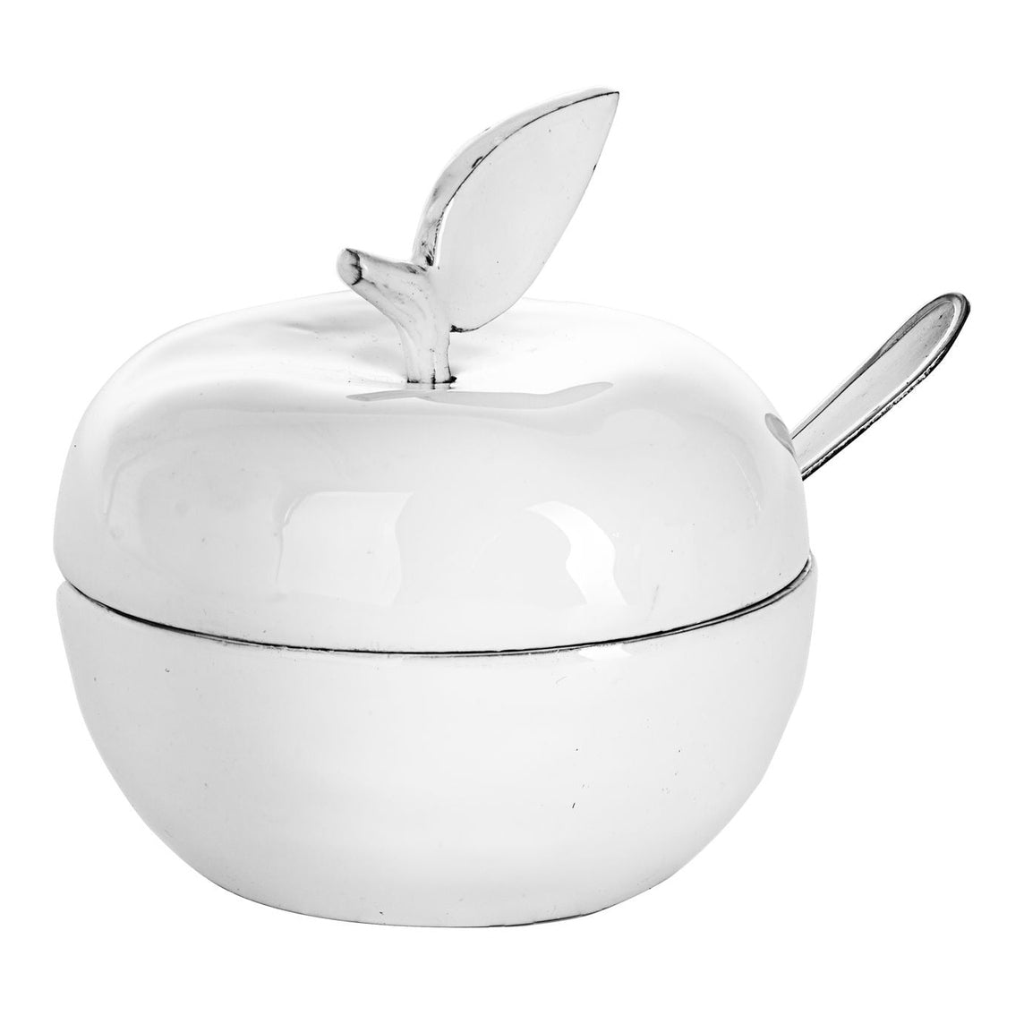 HONEY DISH WHITE ENAMEL