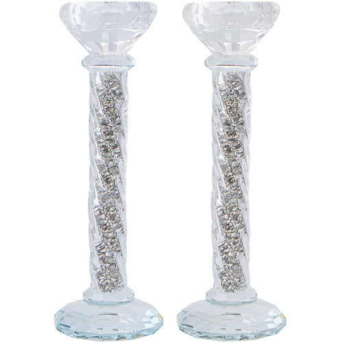 Candlesticks - Crystal - 22 Cm 2 Pk.