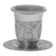 KIDDUSH CUP AND TRAY SILVER PLATED