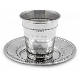 Kiddush Cup & Tray - Stainless Steel