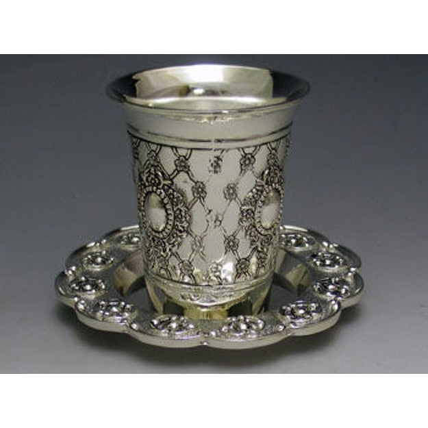 KIDDUSH CUP WITH TRAY #623