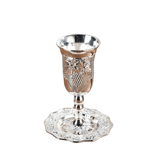 KIDDUSH CUP WITH TRAY