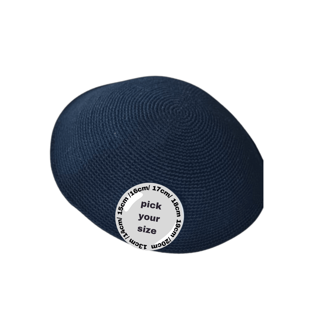 Knitted Kippah - plain black