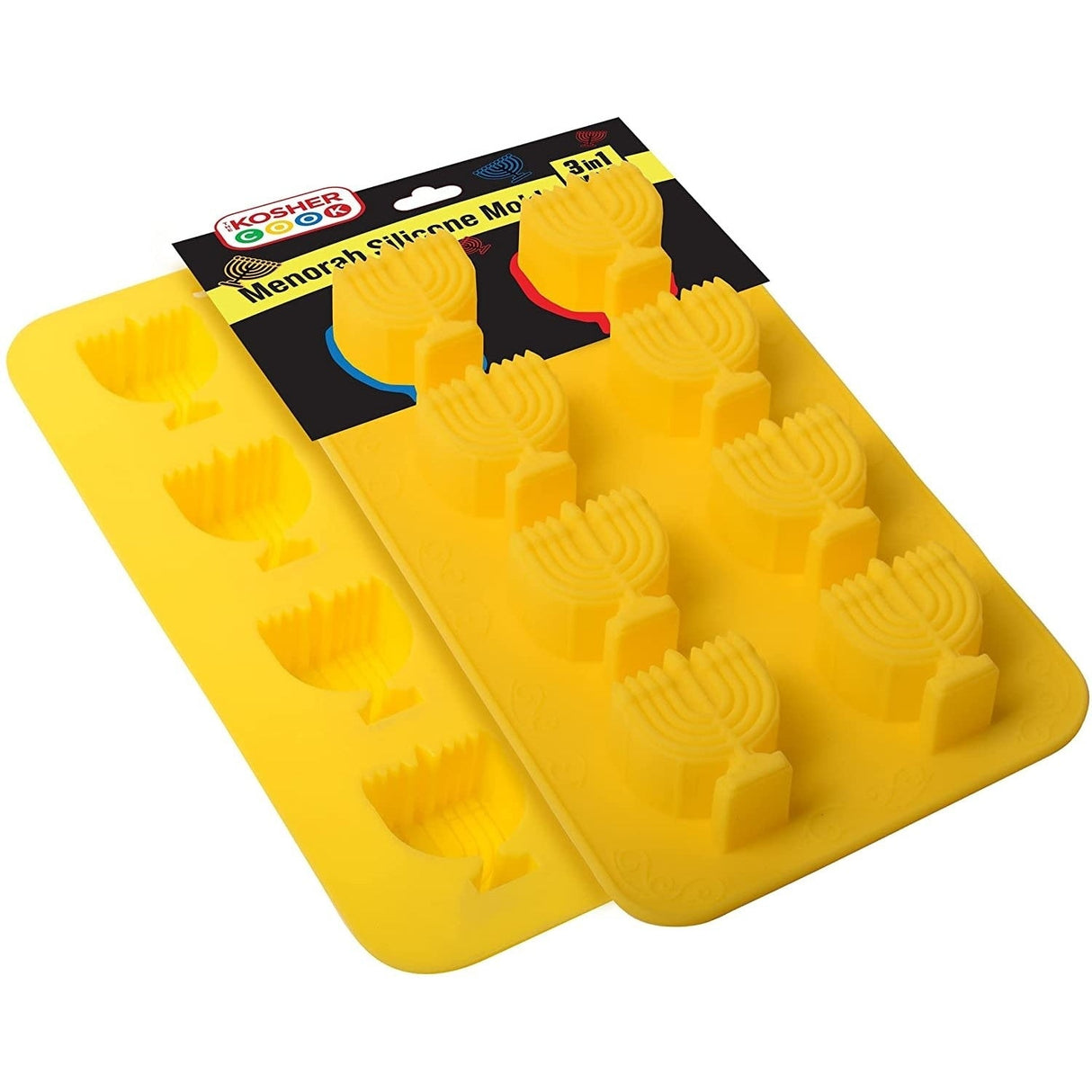 Kosher Cook Menorah Shaped Silicone Molds