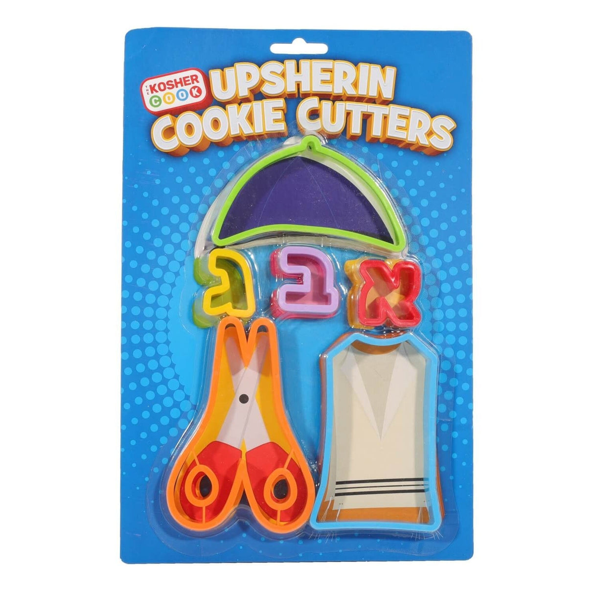 Kosher Cook Plastic Cookie Cutters Upsherin Set