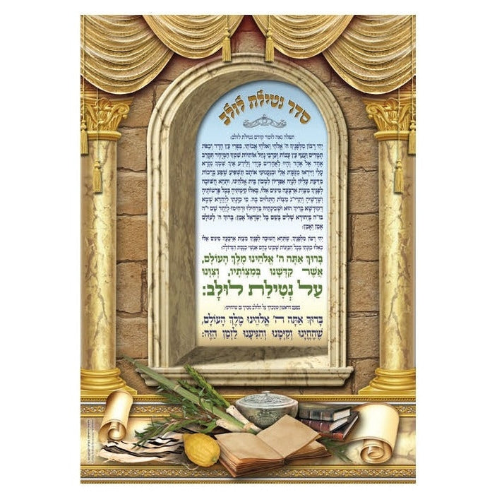 Laminated Poster 20" x 28"- Netilat Lulav