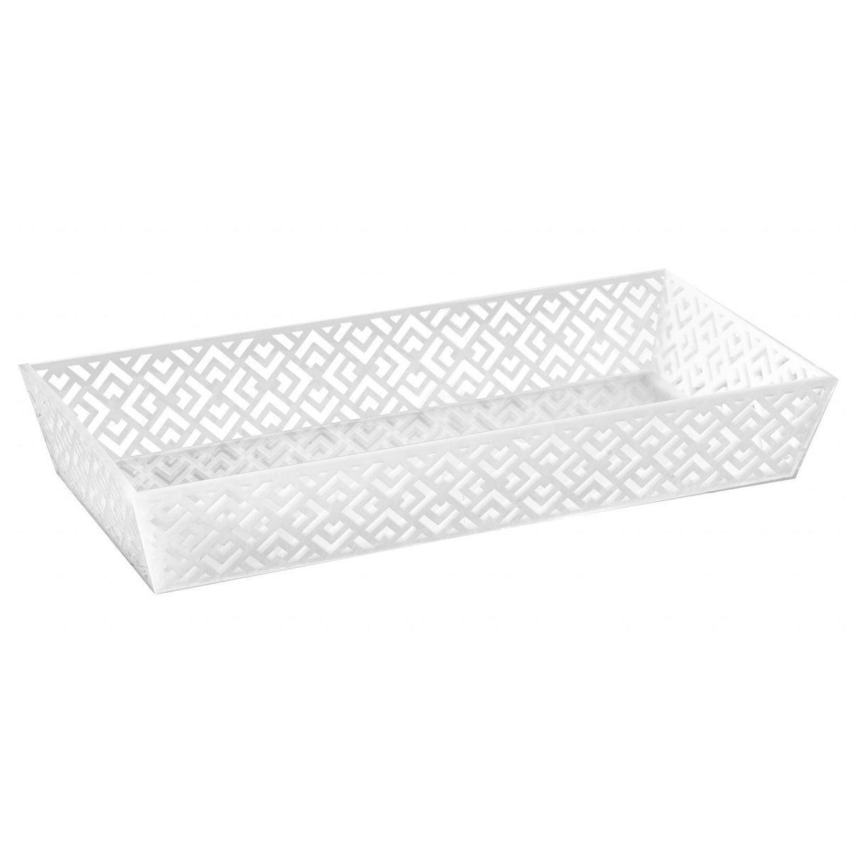 Laser Cut Tray White Pearl