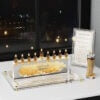 Leather Chanukah Tray Medium