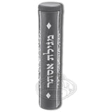 Leather Grey Megillah Tube #335, Silver Embroidery 42 CM