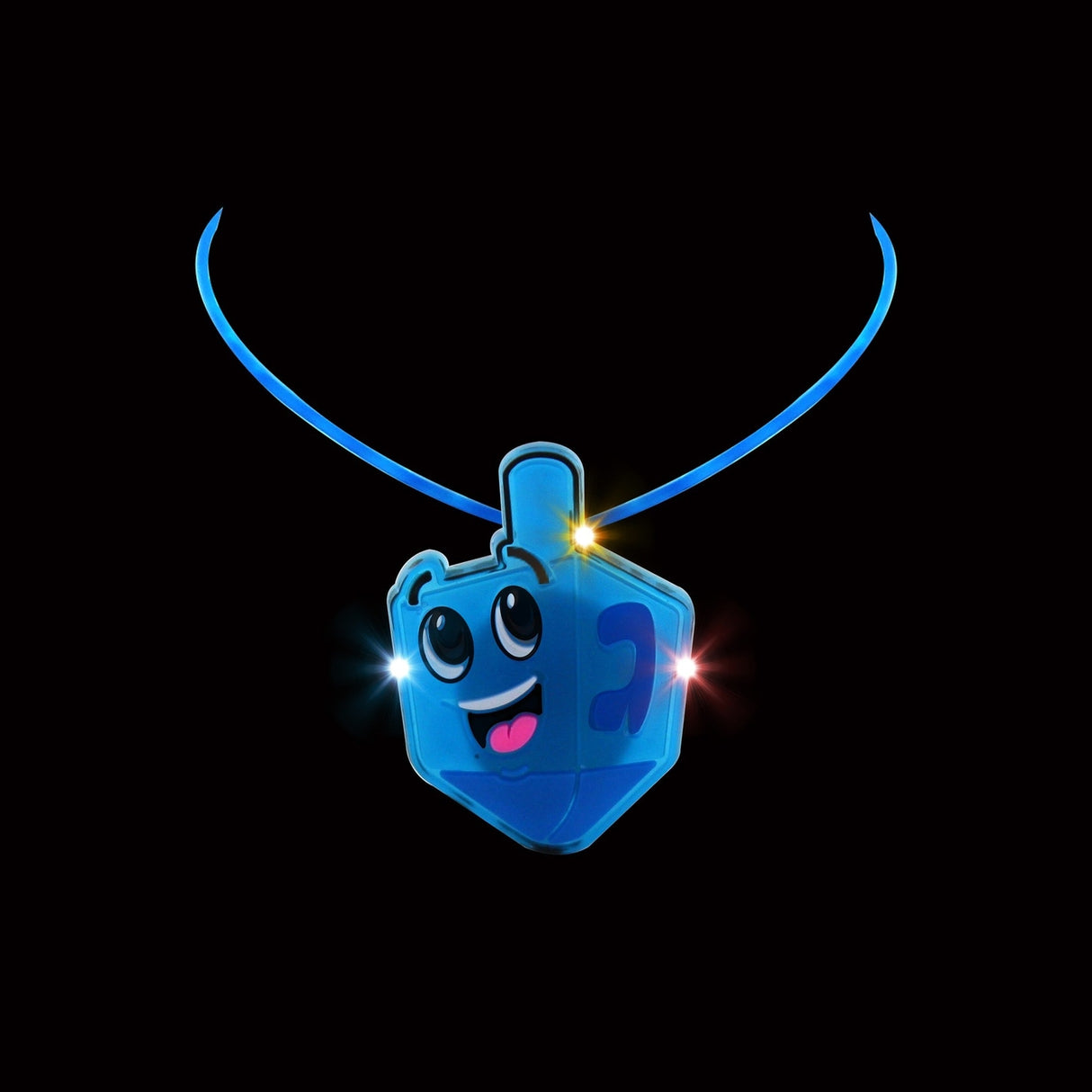 Light Up Dreidel Necklace