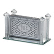 MATCH BOX HOLDER CRYSTAL WITH CRUSHED STONES #1006